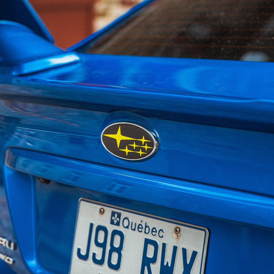 badge de vinyle pour subaru wrx sti